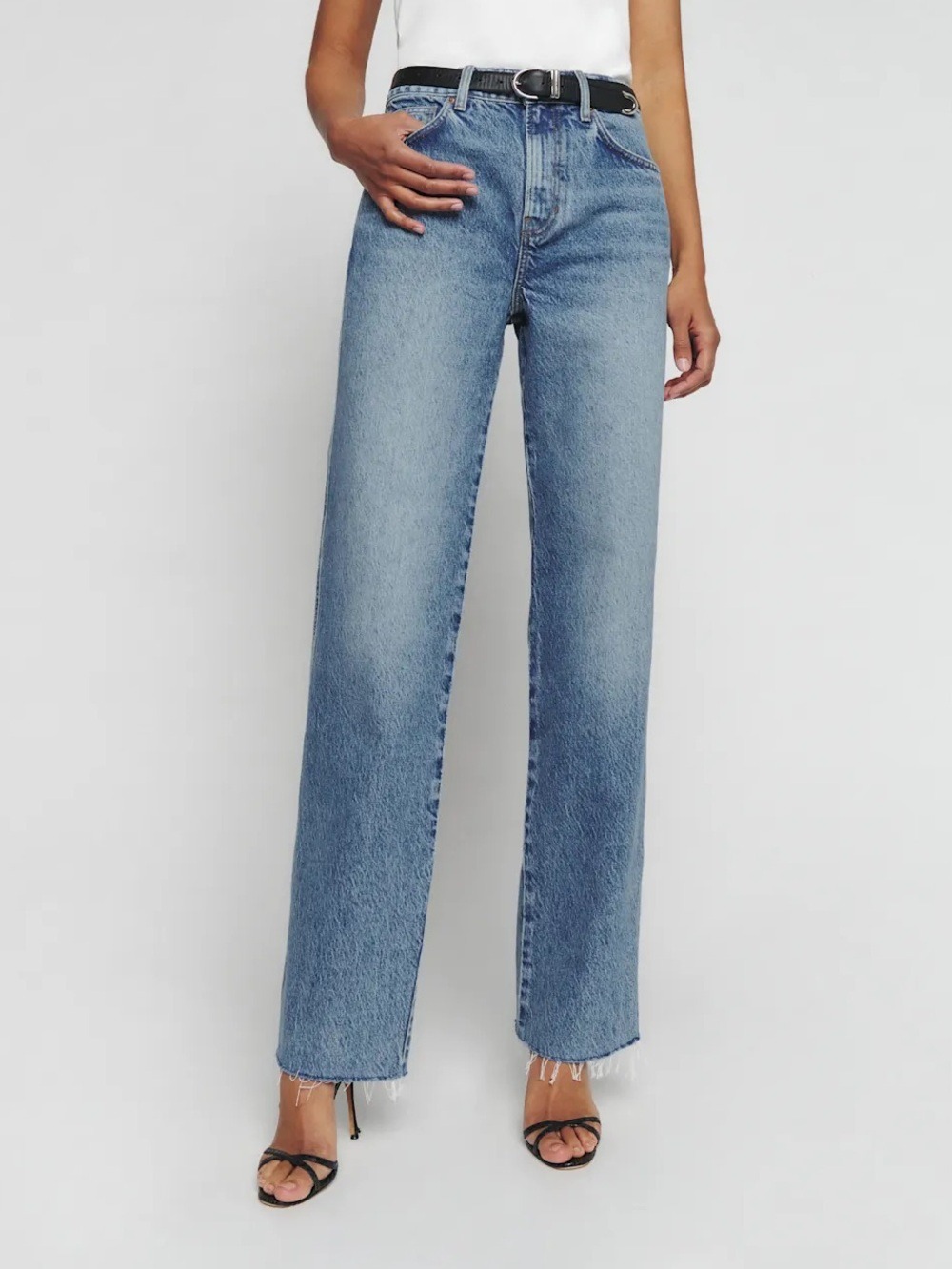 Reformation Women’s Val 90s Mid Rise Straight Jeans Core- Colorado 23 - Picture 6 of 15
